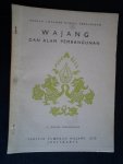 Wirapramudja, U.J.Katidja - Brochure Wajang dan alam pembangunan