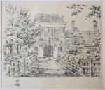 Paul van Alff (1895-1962) - [Modern print, lithography] Paviljoensgracht (The Hague), published ca. 1950