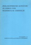 David, Marian & Leopold Stubenberg (eds.) - Philosophische Aufsätze zu Ehren von Roderick M. Chisholm.
