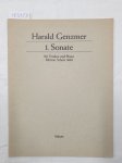 Genzmer, Harald: - 1. Sonate für Violine und Piano :