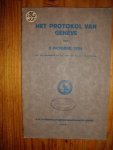 Eysinga, W.J.M. van (voorwoord) - Het protokol van Geneve van 2 oktober 1924 (Franstalig)