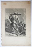 Jean Baptiste de Poilly (1712-1780), after François Verdier (1651-1730) - [Antique print, etching/ets] Hercules and Cerberus [mythologie], published ca. 1750.