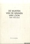 Baerten, prof.dr. Jean - De munten van de Graven van Loon 12de - 14de eeuw