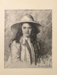 Schwartze, Therese (1851-1918) - [Lithography, lithografie 1909] Portrait of Mrs. Arabella (Bella) van Tienhoven (1902-1909). After drawing of Therese Schwartze, 1 p.