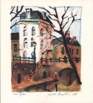 Hermkens, Jeroen - Westerlaken, Nell. - Jeroen Hermkens en Utrecht: Litho's, Schilderijen en Tekeningen van de stad Utrecht. (Deluxe edition, numbered, signed)