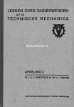 Hofsteede, J.G.C. - Lessen over onderwerpen uit de technische mechanica C