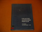 Ed. - Collected Algorithms from ACM. Volume I, Algorithms 1-220.