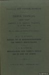 Winkel, Dr. J. te & J.F.M. Sterck - Derde verslag 1906-1907 uitgebracht in de Algemeene Vergadering op 30 Mei 1908. Met twee bijlagen, een titelprent en twee facsimiles