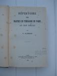 Glorieux, P. - Répertoire des maitres en théologie de Paris au XIIIe siècle. Tome I et II.