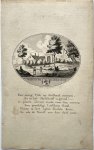 Van Ollefen, L./De Nederlandse stad- en dorpsbeschrijver (1749-1816). - [Original city view, antique print] 't Huis te Boekhorst, engraving made by Anna Catharina Brouwer, 1 p.