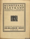 Kerkwijk, A.O. van - Catalogus der tentoonstelling van oud-Hollandsche Doozen