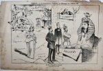 Braakensiek, Johan (1858-1940) - [Original lithograph/lithografie by Johan Braakensiek] De Noordsche Sphinx, 1 Januari 1888, 1 pp.