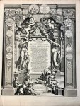 Goeree, Jan - Marriage allegory by Jan Goeree 1722 | Allegorie: Herdenkingsplaat and Verklaring ter gelegenheid van het gouden huwelijksjubileum van Pieter van Loon en Agneta Graswinckel 1722, 2 pp.