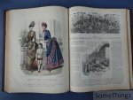 N/A. - Jules David (illustrations). - Journal des dames et des demoiselles et brodeuse illustrée réunis. Guide complet de la toilette et de tous les traveaux de dames. [Avec 24 planches en couleurs.]