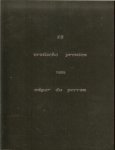 Perron, Edgar du  met Inleiding van  B. Schneppenbaum. - 13 Erotische prenten van Edgar du Perron  .. Prenten uitgevoerd in zeefdruk