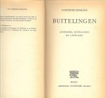 Bomans, Godfried .. Omslagontwerp en bandstempel  F. van Uden  met illustraties van  C. Boost - Buitelingen. Aforismen, buitelingen en andere capriolen.