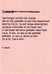 Starik, F. - Dubbele Prentbriefkaart: Gedicht: Gestalte