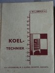 Brocx, ir W.L. - Koeltechniek; behandelende de constructie en werkwijze van koelkasten, ijsmachines e.d.