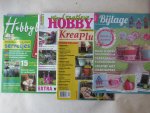 zie foto - Hobbybladen 4 stuks: Hobbyblad + Kreaplus + Mijn Bijlage + Mijn Creatieve hobby