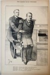 Braakensiek, Johan (1858-1940) - [Original lithograph/lithografie by Johan Braakensiek] Drie maanden voor de verkiezingen, 5 April 1891, 1 pp.