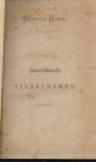 J. t. G =(Gouw, J. ter?) - Amstelodamiana, Amsterdamsche straatnamen (1873) eerste boek en een nastukje wat zeven visschertjes vingen, toen zij uit hengelen gingen.