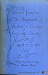 Darden, Bill J. / Michael Ziolkowski / and others (eds.). - Papers from the Regional Meeting of the Chicago Linguistic Society / and some paravolumes [ 34 volumes of the series ].