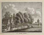 J. Bulthuis, K.F. Bendorp - Antieke prent Friesland: t' Dorp Ried.