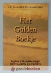 Leeuwen-van Haaften, G.W. van - Het gulden boekje --- Bijbels handboekje met namen en feiten