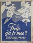  - Bladmuziek 9 verschillende vellen bladmuziek o.a. Fietje ga je mee Erich Tom Als de sterren twink`len Wenn die sterne leuchten tango 2 talig Boeziek Ben Deutsche Worte Weiner Inge Hollandsche tekst Brande E M v d Sajah muziek Erich Tom tekst Rex Will