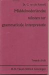 Ketterij, Dr C. van der - Grammaticale interpretatie van zeventiende-eeuwse teksten.