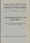  - A Knapsack Full of Pottery. Archaeo-Ceramological Miscellanea dedicated to H.J. Franken on the occasion of his seventieth birthday, July 4, 1987