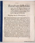 STATEN VAN HOLLANDT ENDE WEST-VRIESLANDT, - Extract uyt de resolutien van de Heeren Staten van Holland en West-Vriesland, in Haer Edele Groot Mog. vergaderinge genomen op Dijnsdagh den 28. February 1690.