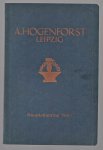 DRUKKERIJ - A Hogenforst Leipzig Haupt Katalog teil I (Drukkerij materialen)