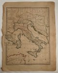 Frémin, A., [cartographer] - Carte de l'Italie et de l'Illyrie et des Pays adjecens pour servier aux leçons de Géographie Ancienne de M. Ducros. [Map]
