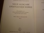 Bach; J. S. (1685-1750) - Bach, Johann SebastianErster Teil der Klavierübung. Sechs Partiten BWV 825-830; Klavier- und Lautenwerke, Band 1; Neue Ausgabe sämtlicher Werke