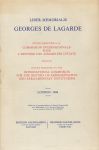 Div. - Liber memorialis Georges De Lagarde