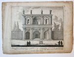 Unknown engraver, Pieter Schenk (1660-1713) - [Antique print, etching/ets] AQUAE MARCIAE RECEPTACULUM... Views of Rome [Set title] (gezicht op Rome: Vergaarplaats van de beruchte waterleidingen van het aqua marcia, omtrent de kerk van S. Vitus), published 1705.