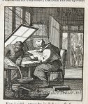 Luyken, Jan (1649-1712) and Luyken, Caspar (1672-1708) - Antique print/originele prent: De Plaatsnijder/The Engraver.