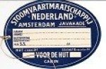  - Bagage label SMN voor de hut Met touwtjes, gekartonneerd