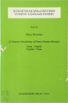 Harry Stroomer 271315 - A Concise Vocabulary of Orma Oromo (Kenya) Orma-English / English-Orma