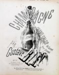 Bley, Gustave: - Champagne. Grand galop de concert pour piano. Op. 33. 5e. édition. No. 1. à 2 mains