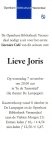 Joris, Lieve - boekenlegger: Lieve Joris