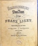 Liszt, Franz: - [R 228] Réminiscenses de Don Juan pour piano par Franz Liszt. Nouvelle édition revue par l`auteur. Arr. p