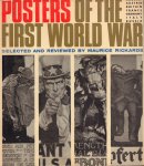 Rickard, Maurice - Posters Of The First World War (Selected and reviewed by Maurice Rickards), hardcover + stofomslag, goede staat (wat verkleuring losse stofomslag)