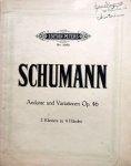 Schumann, Robert: - Andante und Variationen. Op. 46. Für 2 Klaviere revidiert von Alfred Dörffel [2 Stimmhefte]