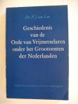 Loo Dr.P.J. van - Geschiedenis van de Orde van Vrijmetselaren onder het Grootoosten der Nederlanden