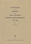 Wartena, R. - Inventaris van het archief van de Sint Anthony Groote broederschap 1451-1934