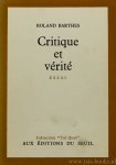 BARTHES, R. - Critique et vérité.