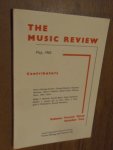 Redactie - The Music Review may 1962. Volume 23, number 2