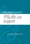 Boston, Thomas - Boston, Thomas-Plicht en zegen (nieuw)